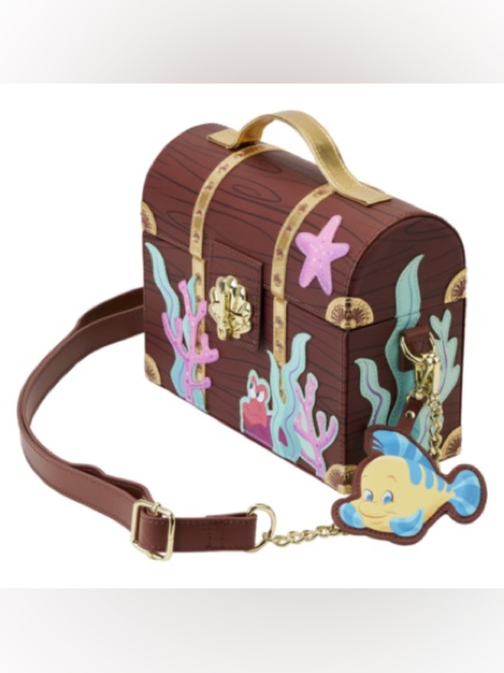 The Loungefly Stitch Shoppe Disney The Little Mermaid Treasure Chest Crossbody